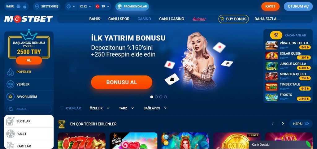 MOSTBET PORTUGAL: GANHE ATÉ € 400 + 250 FS